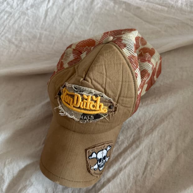 본더치 y2k 빈티지 패치 볼캡 