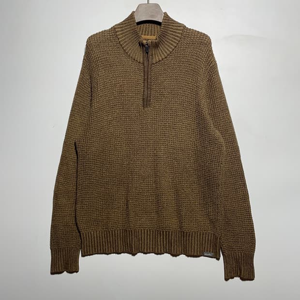 에디바우어 하프넥 반집업 니트