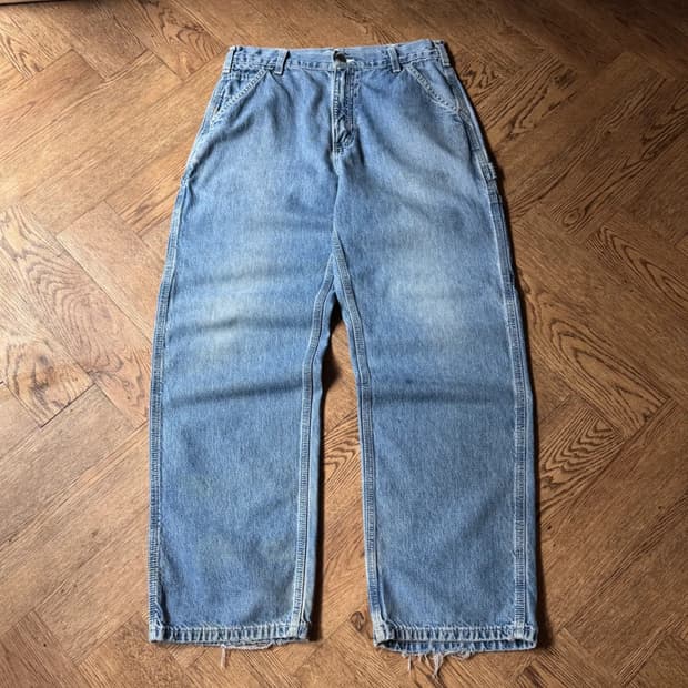 [32]00's 칼하트 USA 빈티지 워싱 싱글니 카펜터 워크 데님 팬츠