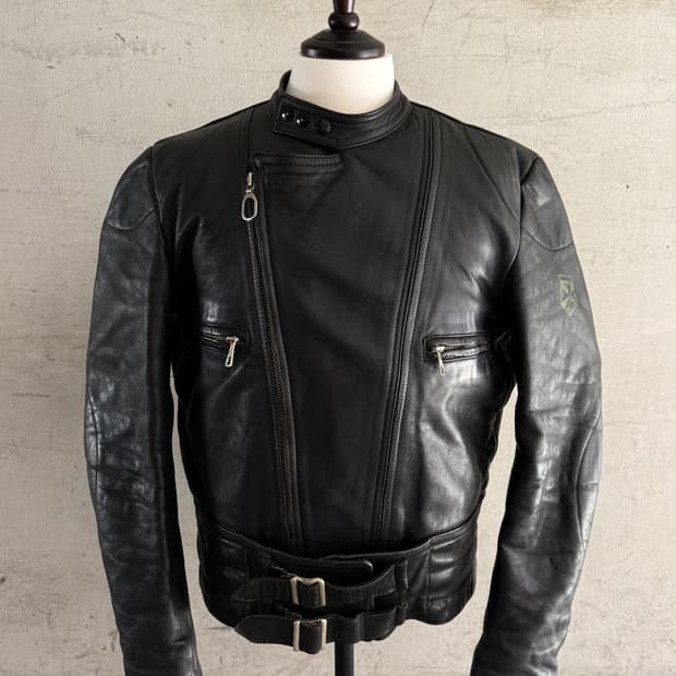 70s Harro Leather Motorcycle Jacket