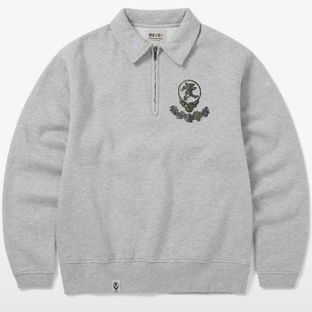 디스이즈내버댓 Half Zip Polo Sweatshirt