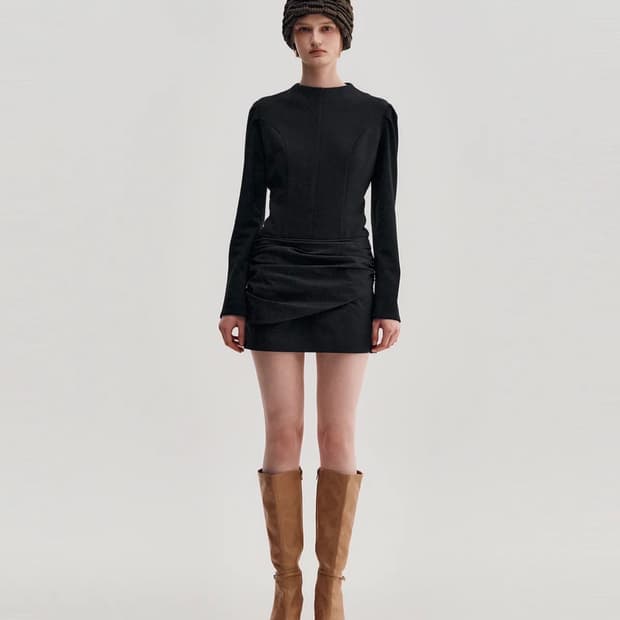 kimzisu Drape Layered Mini Dress (새상품)