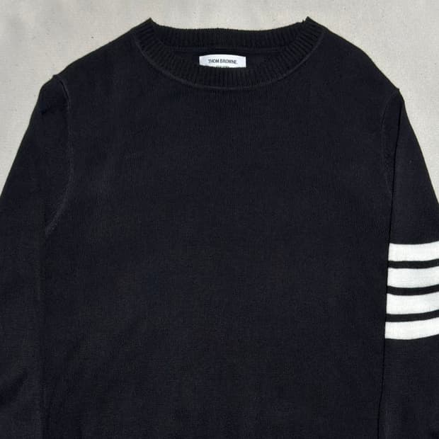 2 톰브라운 스코틀랜드 사선 완장 니트 