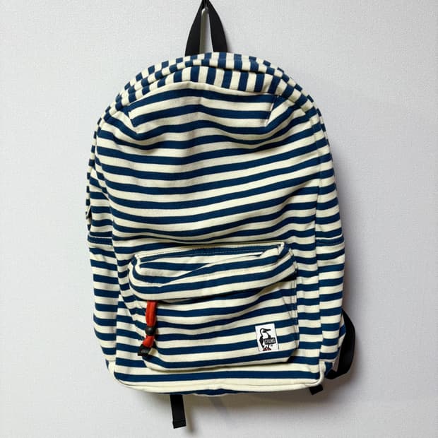 chums 스트라이프 백팩 일본 빈티지 모리걸 y2k 도트 가방 첨스