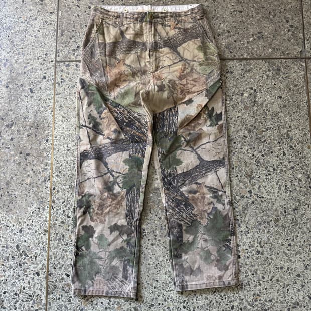 [34] 리얼트리 패턴 코튼 팬츠