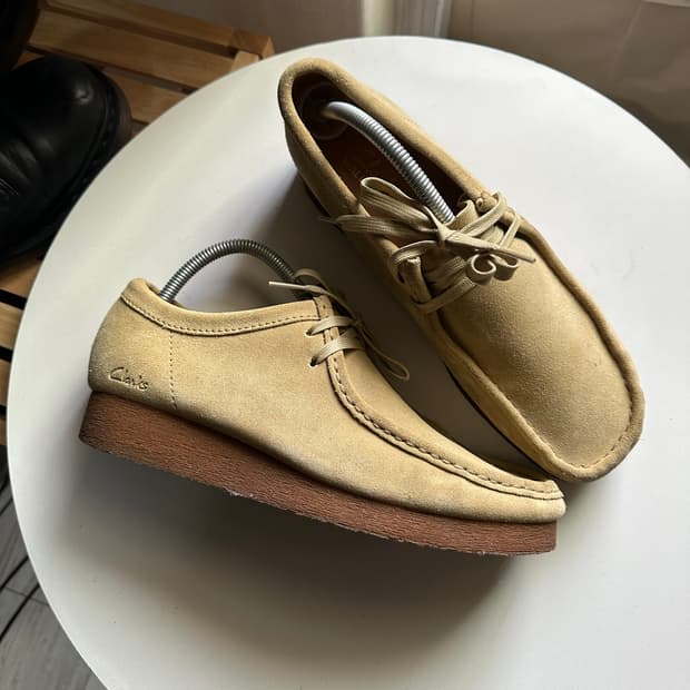 클락스 왈라비 스웨이드 베이지 (9US)265-270