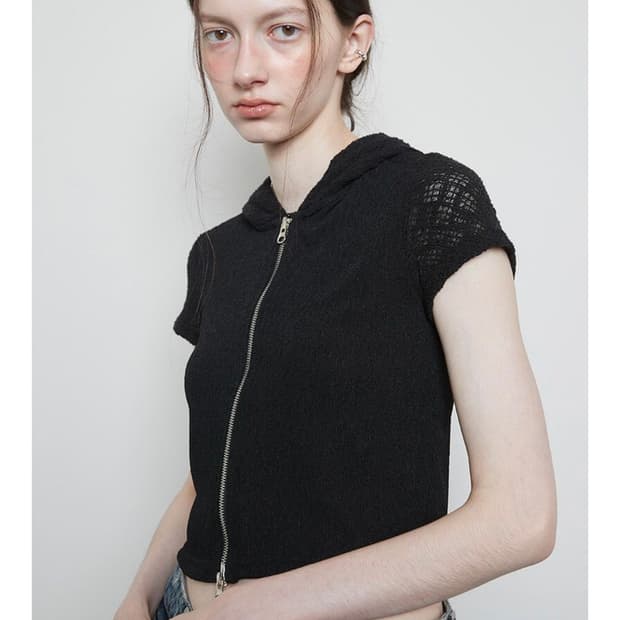 라티젠 레이스 반팔 후드집업(White)