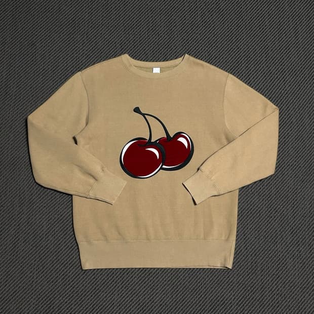 [L] Kirsh 키르시 베이지 빅체리 맨투맨