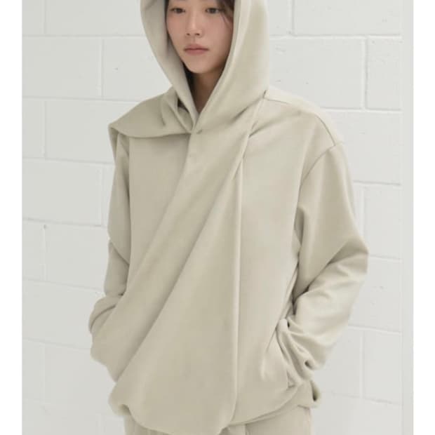 tiles muffler hoodie [grey]