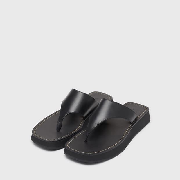 Lfm 렉스핑거마르쉐 Marina Leather Slides 새상품
