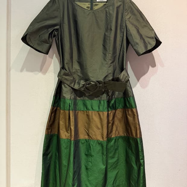 Hiroko Koshino Belted A-Line Dress