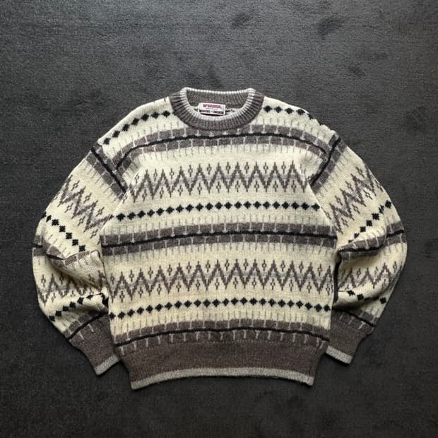 McGregor 패턴 니트 스웨터 M