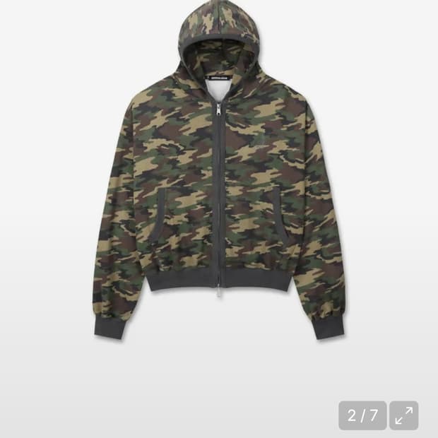 9999아카이브 바인딩 패널 후드집업 카모