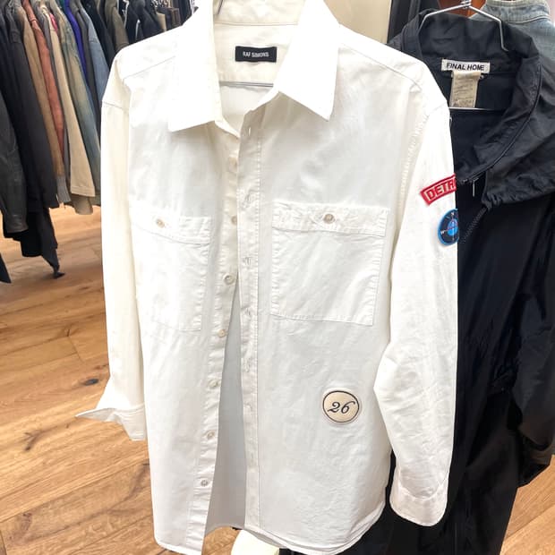 [46] 라프시몬스 16FW 패치워크 셔츠