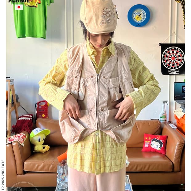 1990s Playboy Technical Nylon Mesh Vest