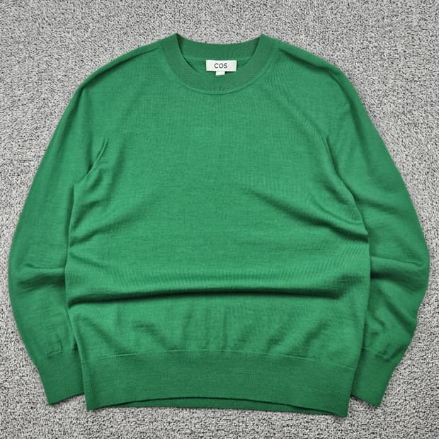 COS 그린 코튼 스웨터 니트 맨투맨 ( XS ) / 10271
