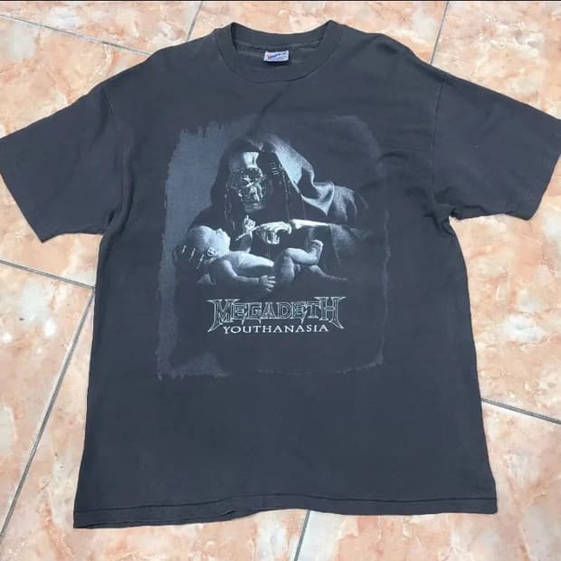 90년대 메가데스 빈티지티셔츠