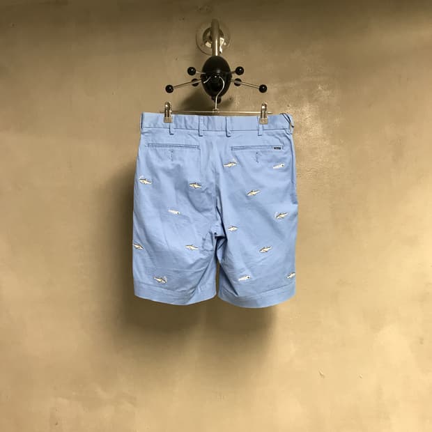 폴로 랄프로렌 멀티 자수 치노 반바지 블루 29