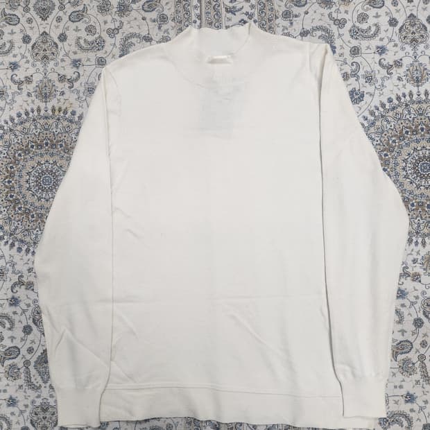 (새상품) 헨리코튼 모크넥 아이보리 니트 100