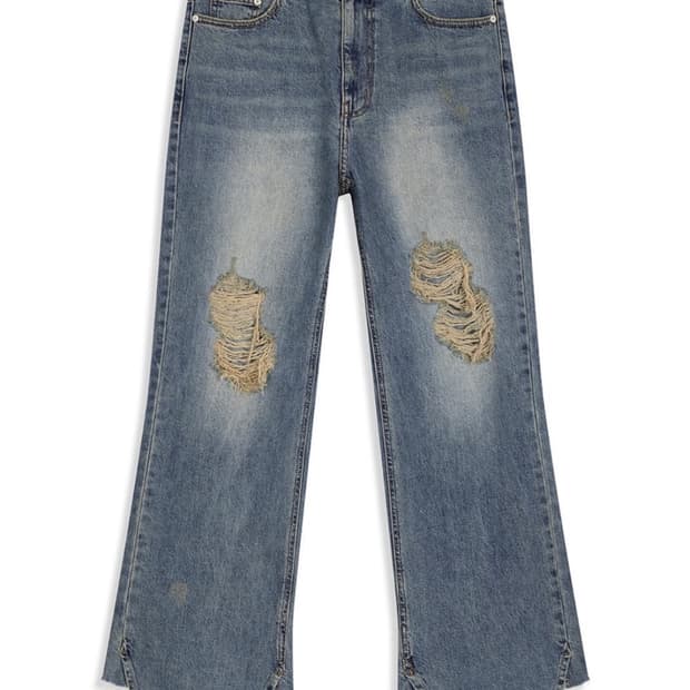 openyy 오픈 와이와이 루즈 스트레이트 데님 진 s 새상품