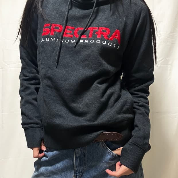 빈티지 레터링 후드티