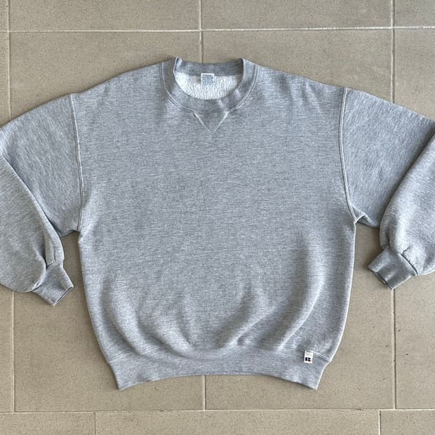 90s 빈티지 러셀 스웻셔츠 그레이 L USA