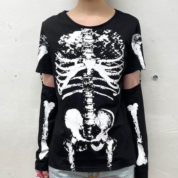bone layered black long sleeve 
