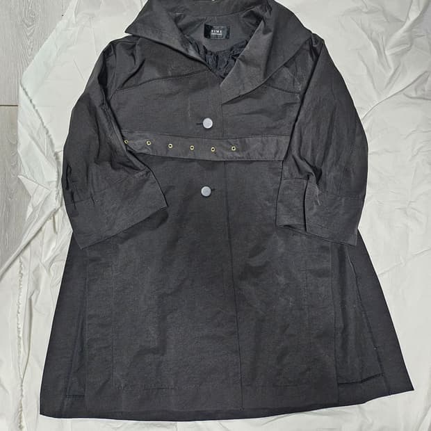 타임 블랙 하프코트 자켓 55