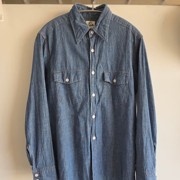 니들스 00s 샴브레이 셔츠