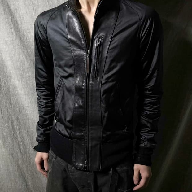 The Viridi Anne Leather Docking Jacket 