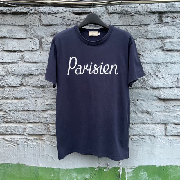 Maison kitsune 메종키츠네 파리지앵 네이버 반팔티셔츠(s)
