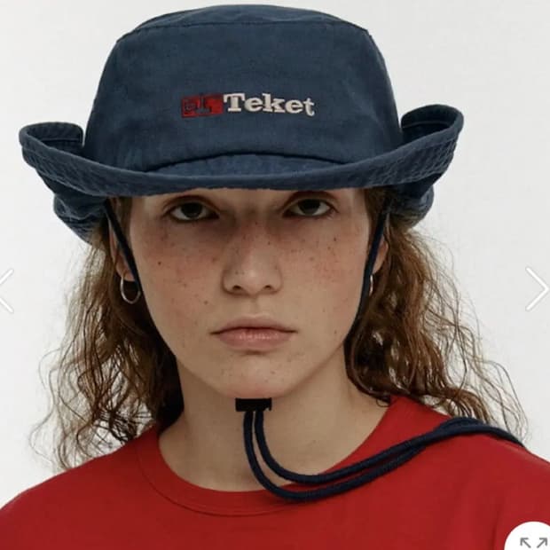 테켓 버킷햇 Teket plan bucket hat navy