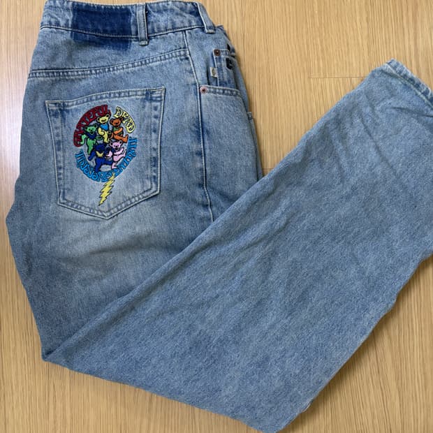 thisisneverthat&greatful dead denimpants