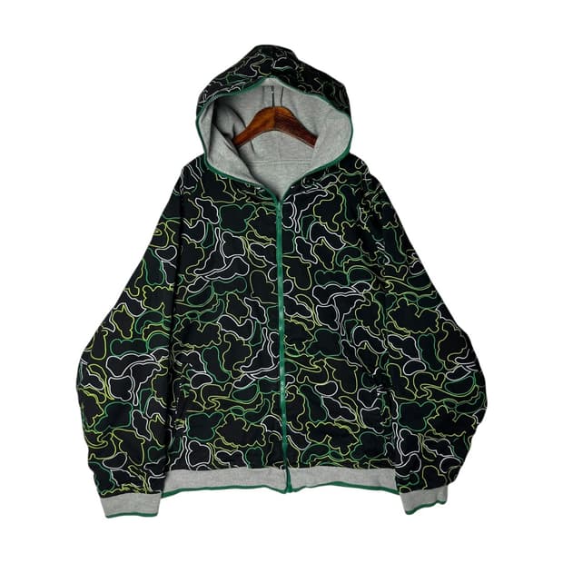 [CONFUSE] 컨퓨즈 리버시블 카모 후드집업