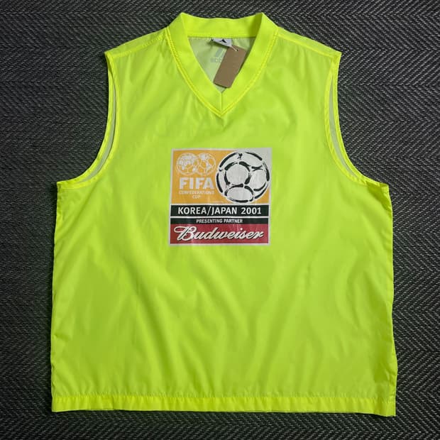 아디다스 2001 FIFA 한일 컨페더레이션스 컵 형광 베스트o 4652