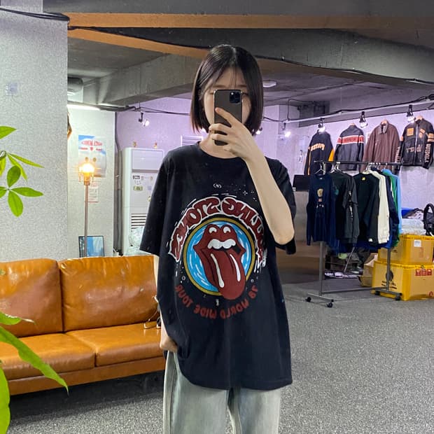 더 롤링 스톤즈 빈티지 그래픽 반팔티 B4961