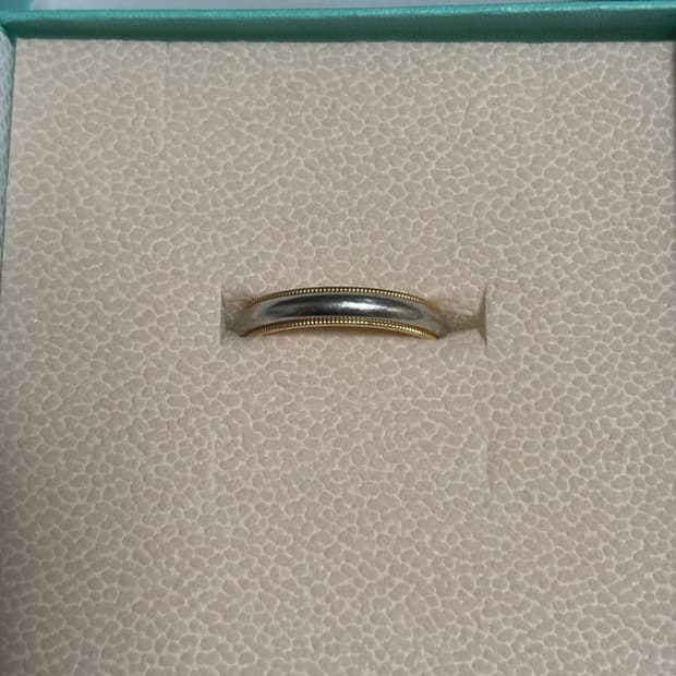 티파니앤코 밀그레인 콤비 750옐로골드 17호