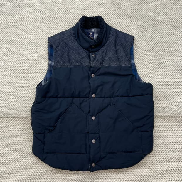 갭x펜들턴 패딩베스트 r2248