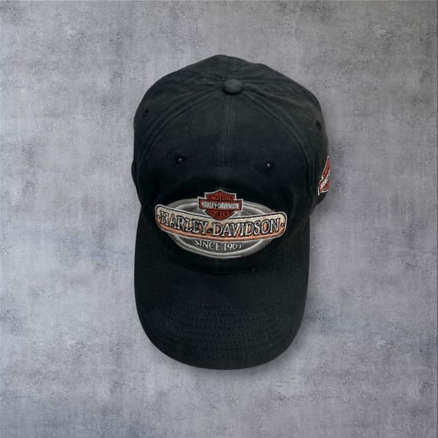 할리 데이비슨 블랙 컬러 클래식 로고 볼캡