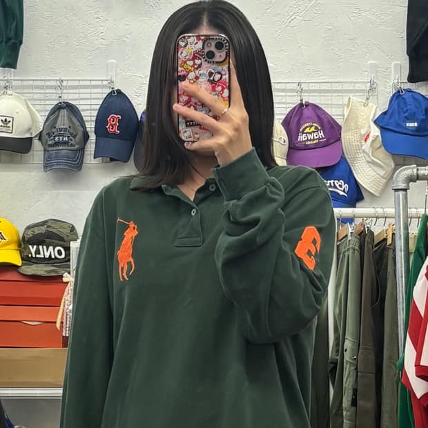 폴로 랄프로렌 빅포니 PK 그린 카라티 긴팔 M - L 추천