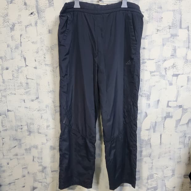 아디다스 블랙 우븐 트레이닝 바지