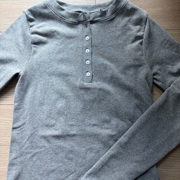 asos 아소스 헨리넥 롱슬리브