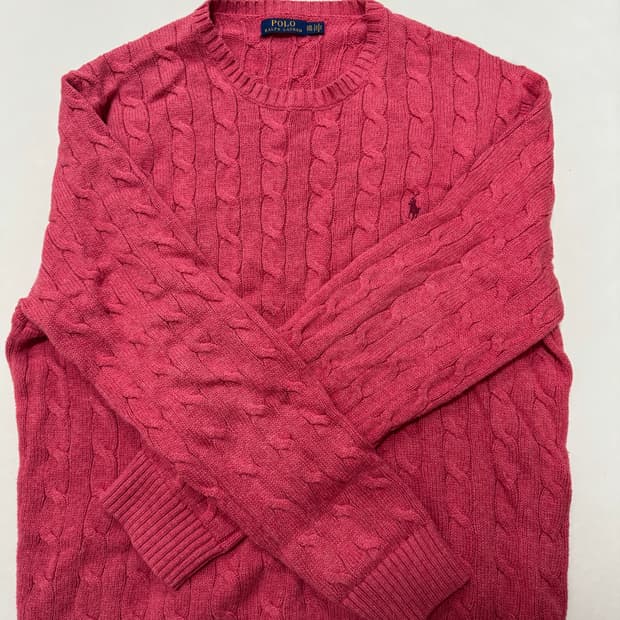 폴로 꽈배기 니트 XXL