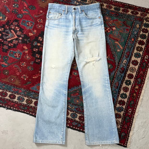 80's USA 빈티지 리바이스 517 오렌지탭 부츠컷