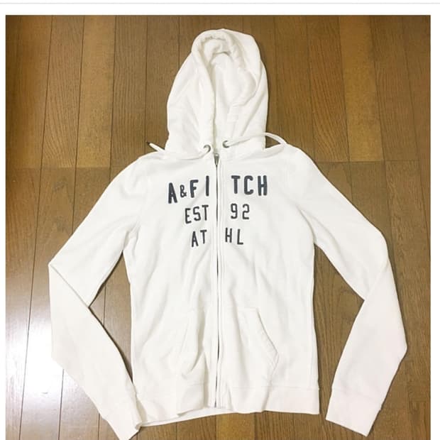 아베크롬비 생화이트 후드집업