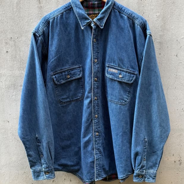 90s Eddie Bauer Denim Over Shirt 