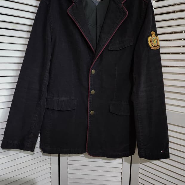 타미힐피거 코듀로이 와펜 자켓XL