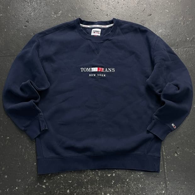 105 타미힐피거 스몰로고 맨투맨