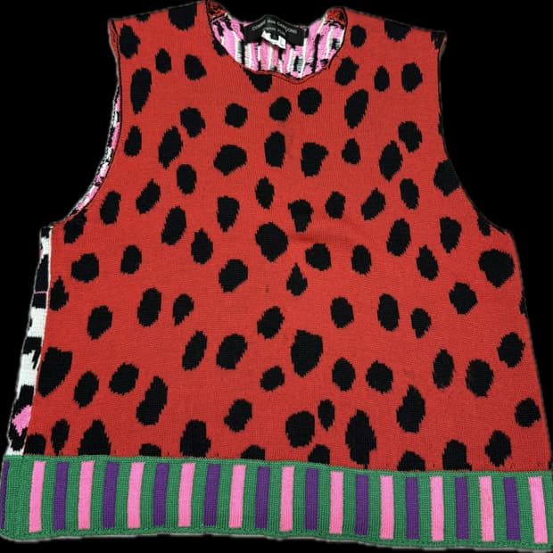 꼼데가르송 옴므 플러스 니트 베스트