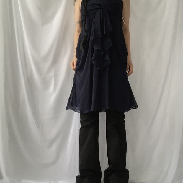 Tied point dress